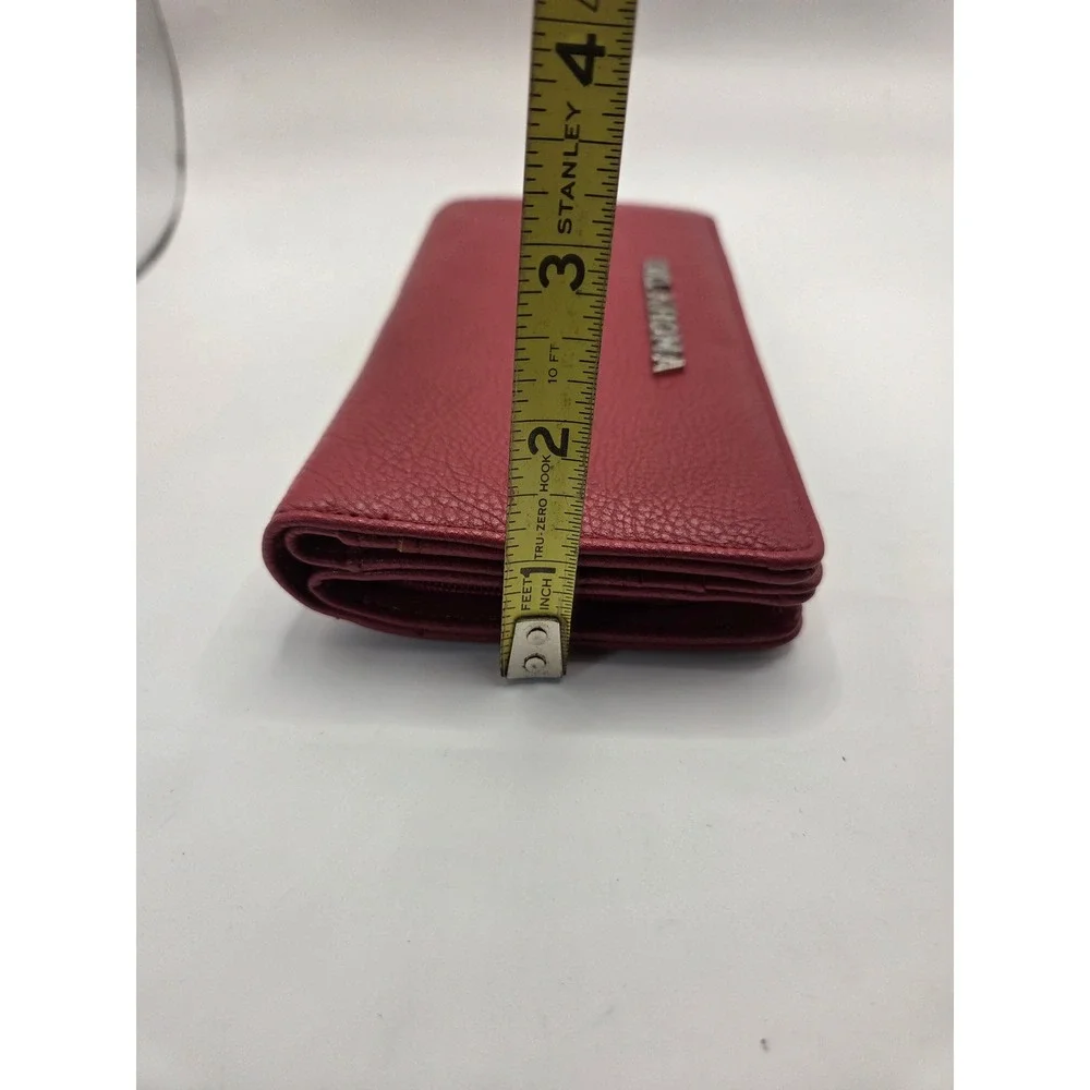 Sandol Oklahoma Sooners Crimson Red Pebbled Faux Leather Bifold Wallet NCAA